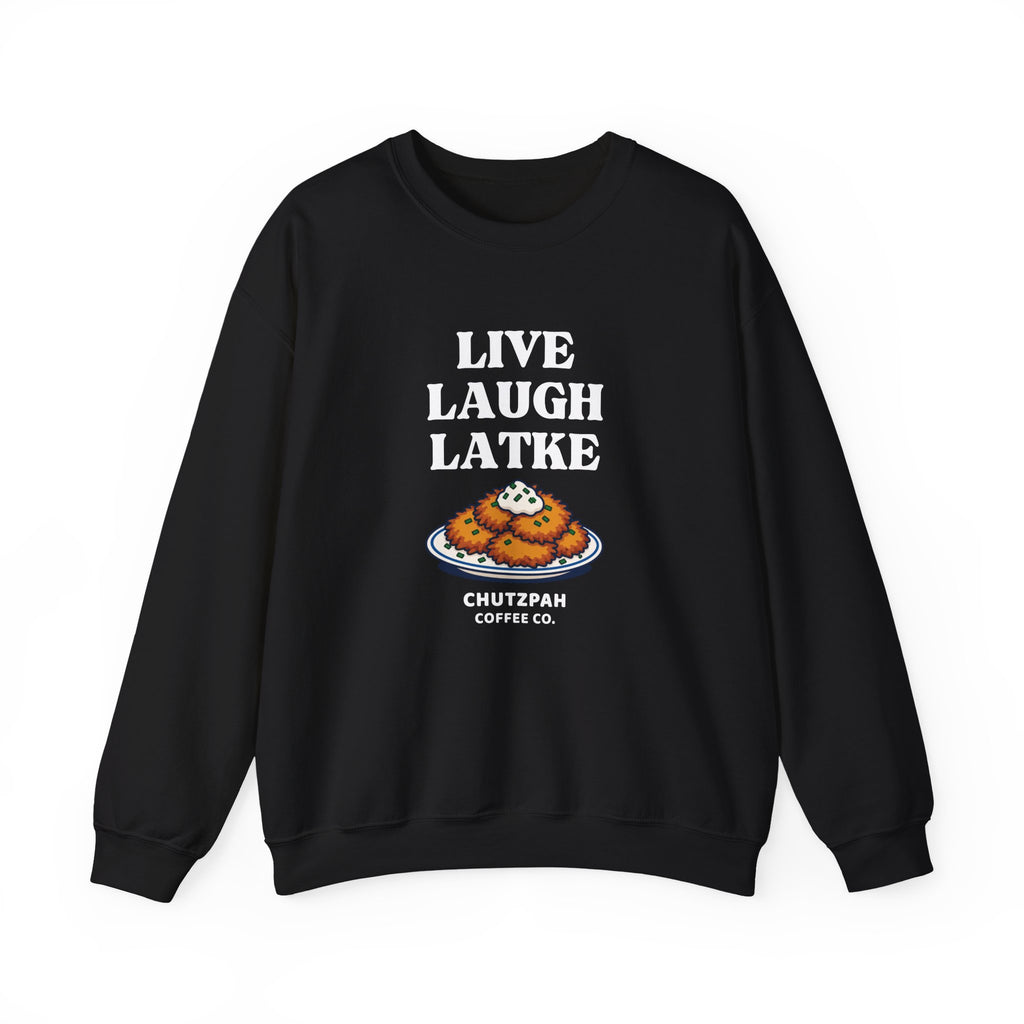 Live Laugh Latke Hanukkah Sweater