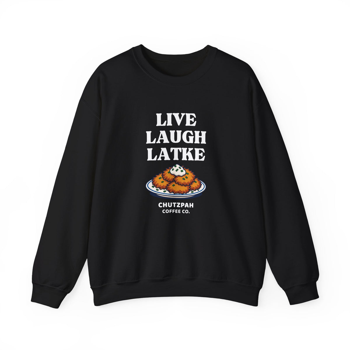 Live Laugh Latke Hanukkah Sweater