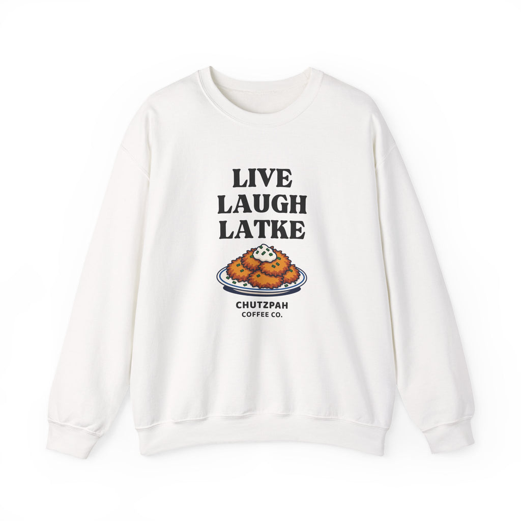 Live Laugh Latke Hanukkah Sweater