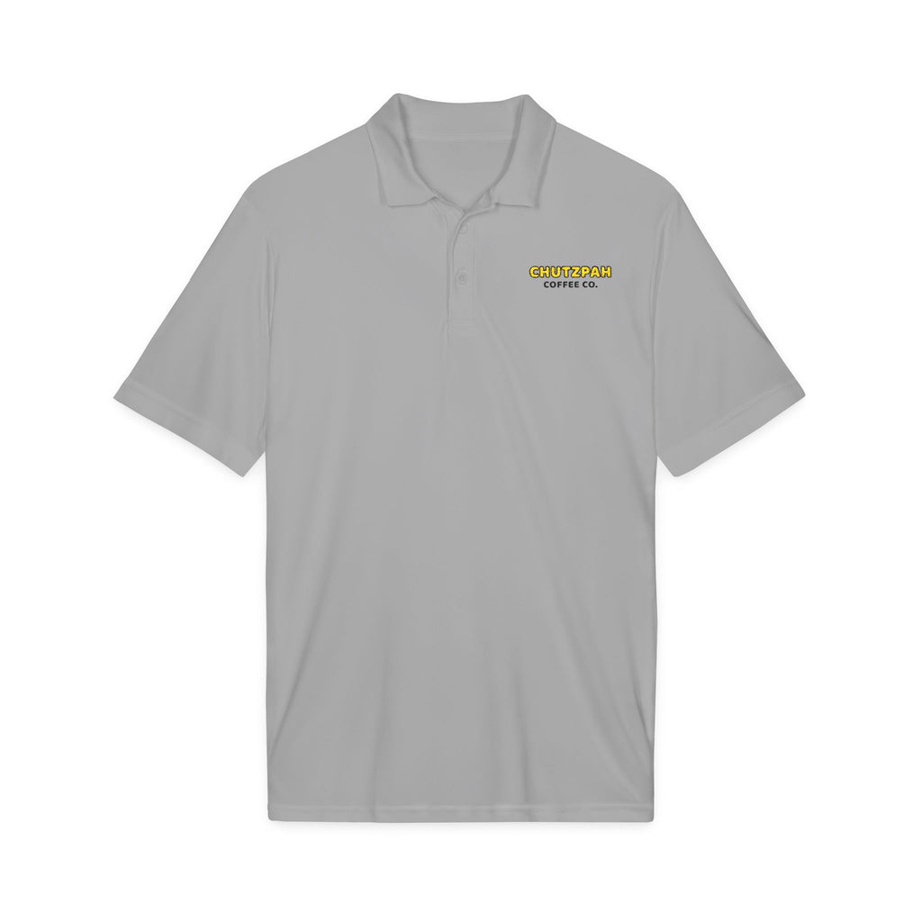 Chutzpah Coffee Company Polo - Orange Logo - Chutzpah Coffee Co.