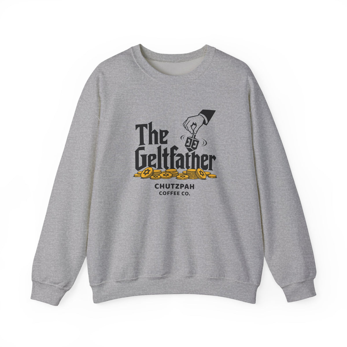 The Geltfather Hanukkah Sweater