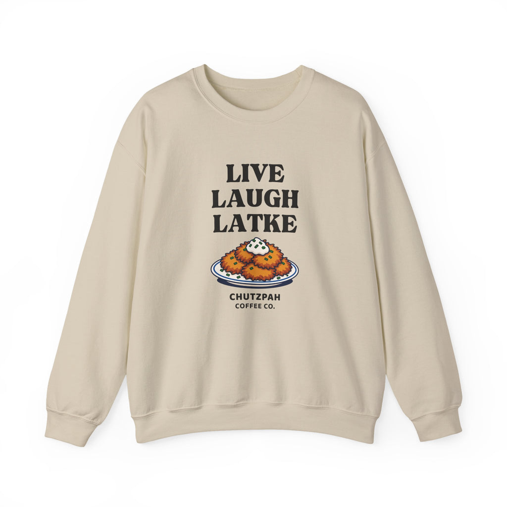 Live Laugh Latke Hanukkah Sweater