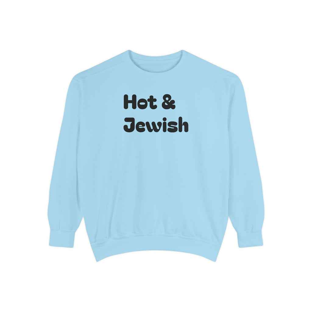 Hot & Jewish Crew Sweatshirt - Chutzpah Coffee Co.