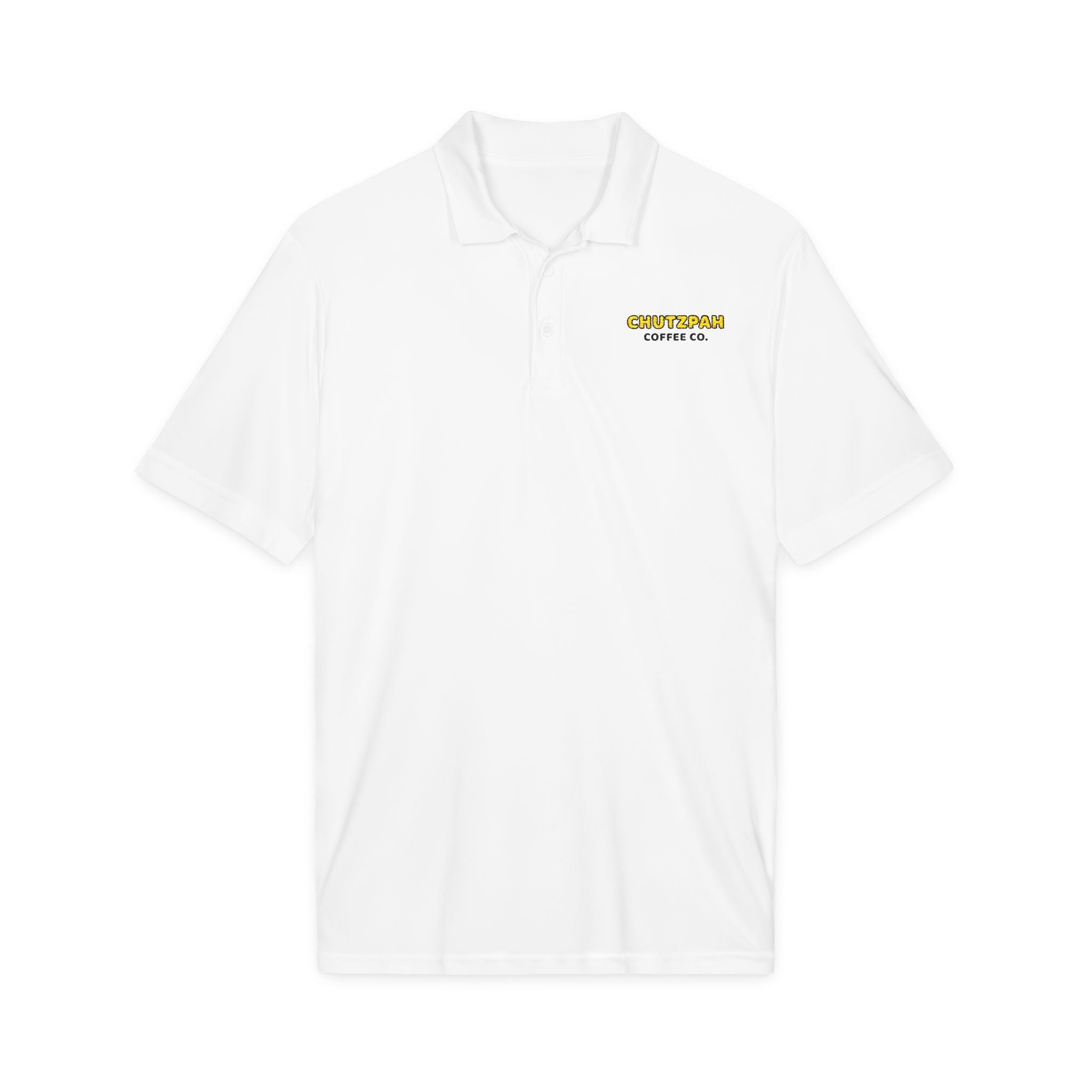 Chutzpah Coffee Company Polo - Orange Logo - Chutzpah Coffee Co.