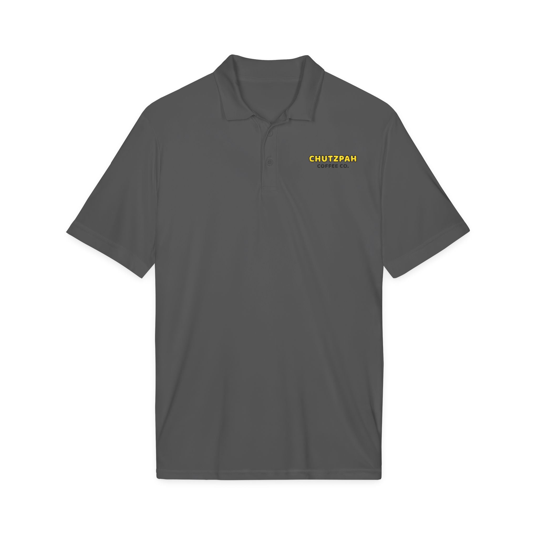 Chutzpah Coffee Company Polo - Orange Logo - Chutzpah Coffee Co.