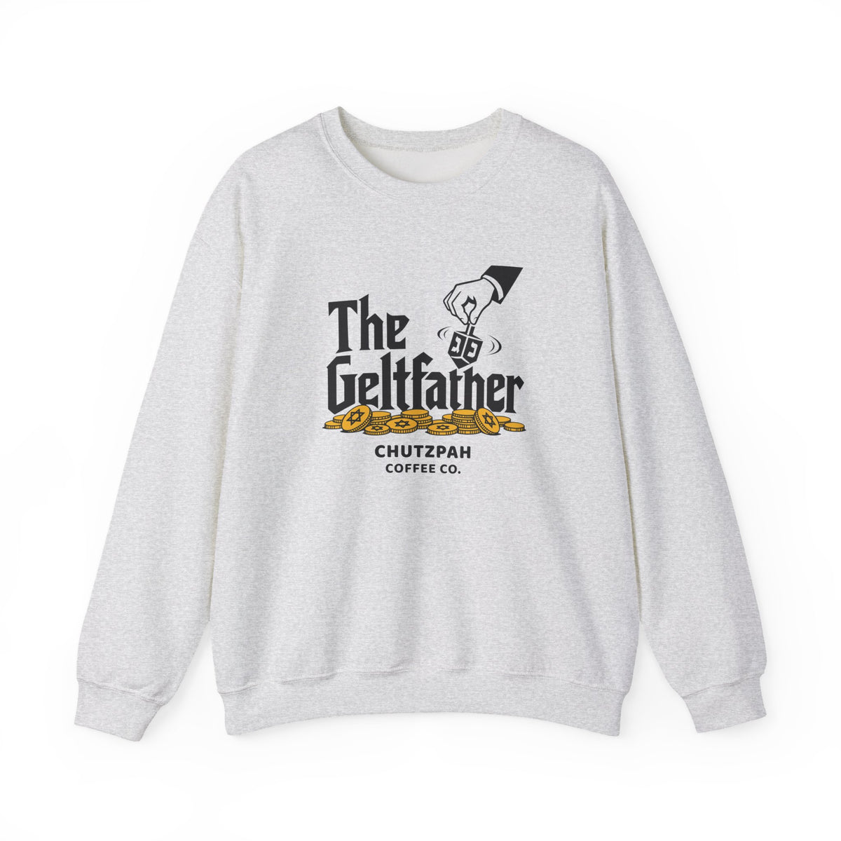 The Geltfather Hanukkah Sweater