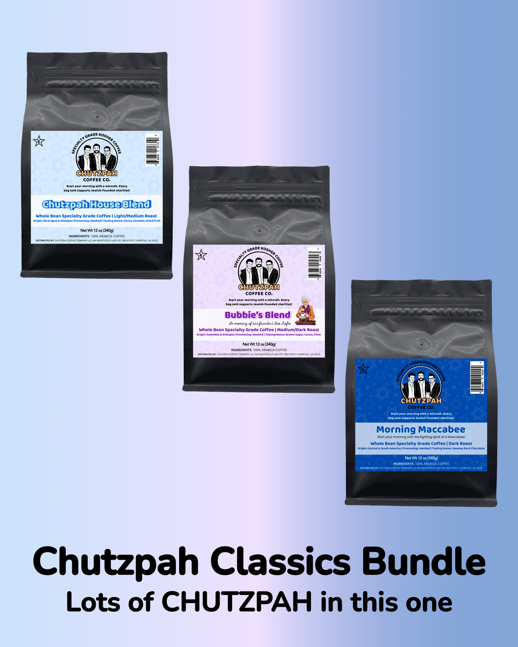 Chutzpah Classics Bundle - Chutzpah Coffee Co.