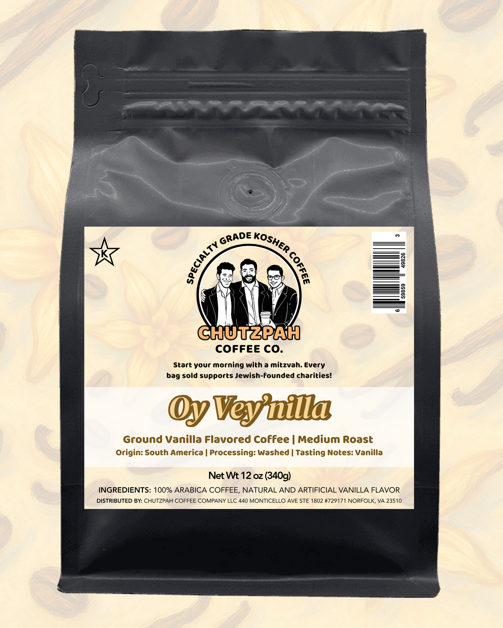 Oy Vey'nilla - Chutzpah Coffee Co.